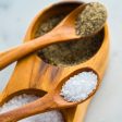 Teak Salt and Pepper Bowl Set with Spoons Online