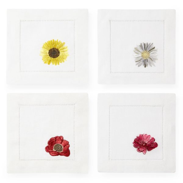 Fiori Floral Cocktail Napkins For Discount