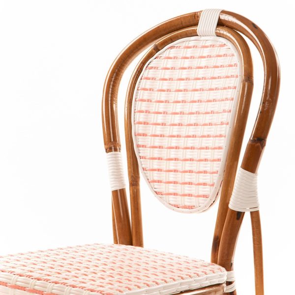 White and Pink Mediterranean Bistro Chair (16 Ligne) Discount