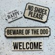 Sign Cast Iron Beware Of Dog Cheap