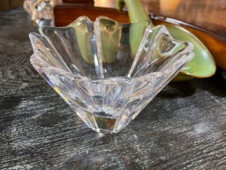 Swedish Crystal Orion Bowl by Lars Hellsten for Orrefors Online now