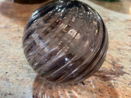 Lavender Twisted Blown Glass Ball Cheap