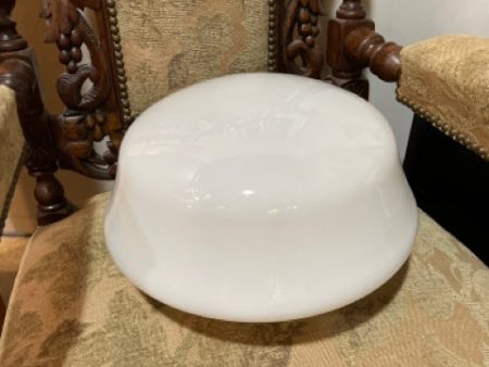 Art Deco White Glass Light Fixture Globe Cheap