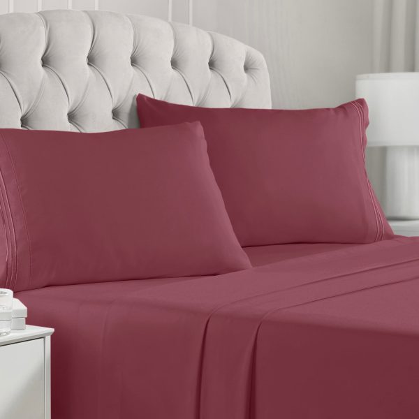 Iconic 4-Piece Microfiber Sheet Set (Autumn Harvest) Hot on Sale