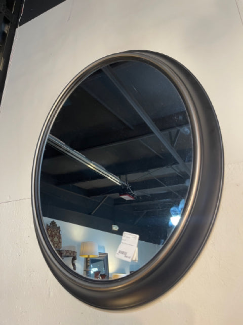 Black Framed Oval Mirror Discount