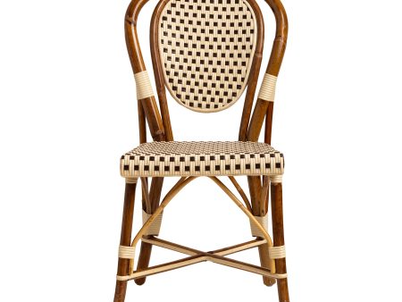 Cream and Brown Mediterranean Bistro Chair (E) Online now