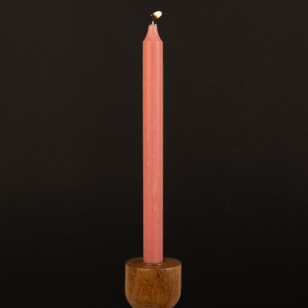 Coral Danish Kiri Taper Candle (12 ) For Cheap