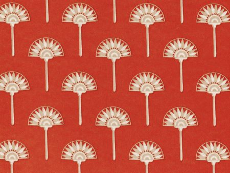 Red Egyptian Palm Paper Napkins (8 ) Supply