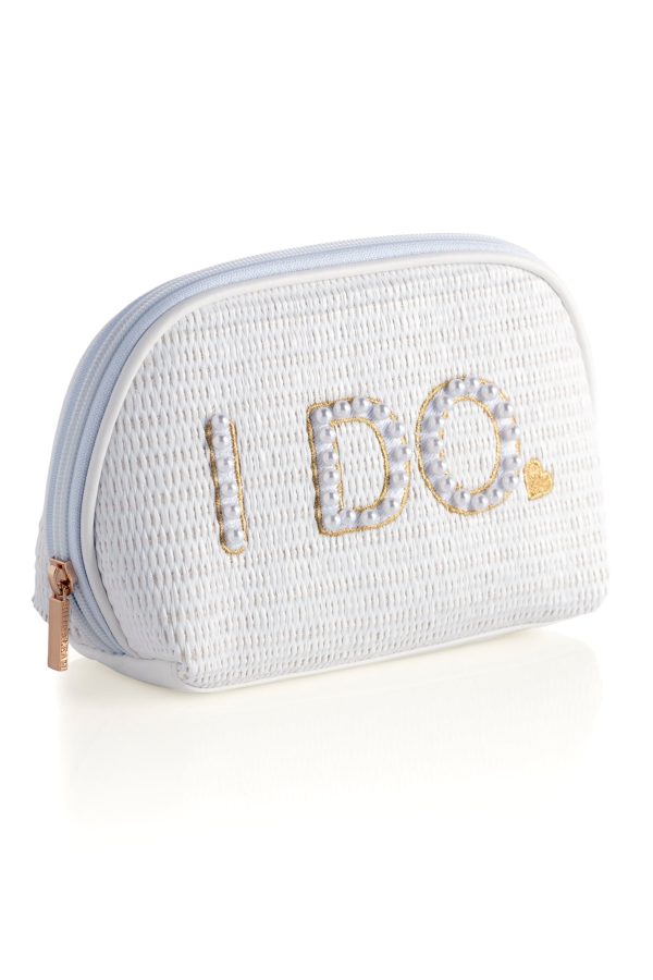 Shiraleah  I Do  Zip Pouch, White on Sale