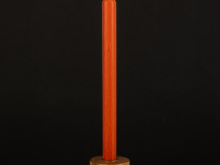 Dark Orange Danish Kiri Taper Candle (12 ) on Sale