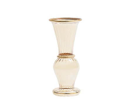 Trumpet Bud Vase in Champagne Online now