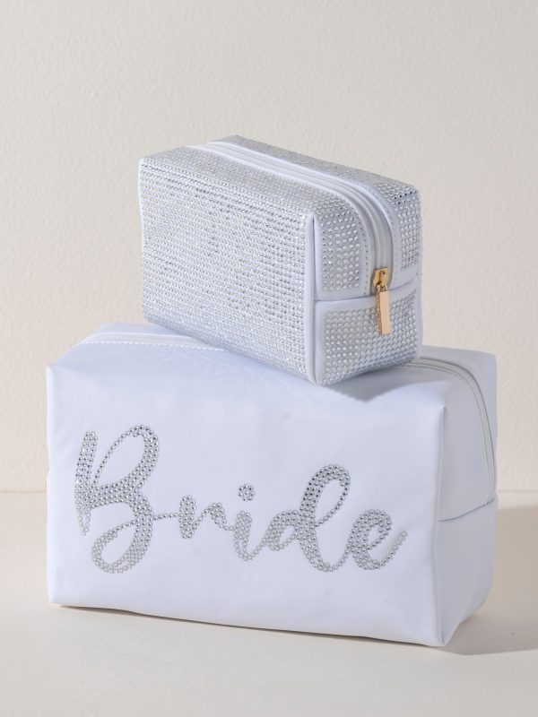 Shiraleah  Bride  Zip Pouch, White Online now