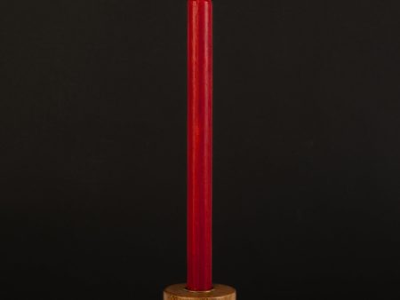 Red Danish Kiri Taper Candle (12 ) Fashion