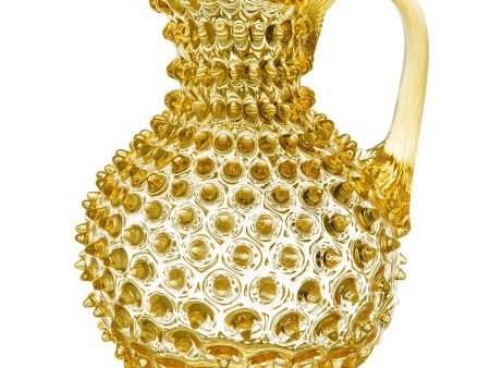 Sun Yellow Hobnail Pitcher (2L) For Cheap