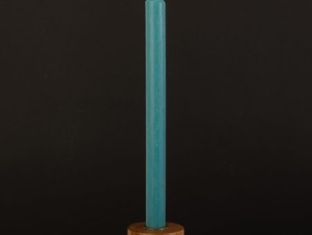 Turquoise Danish Kiri Taper Candle (12 ) For Sale