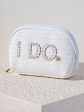 Shiraleah  I Do  Zip Pouch, White on Sale